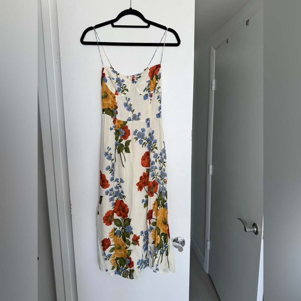 Reformation Midi Dress with Front Slit